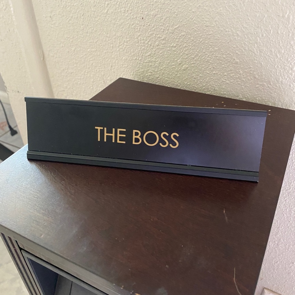 Desk sign